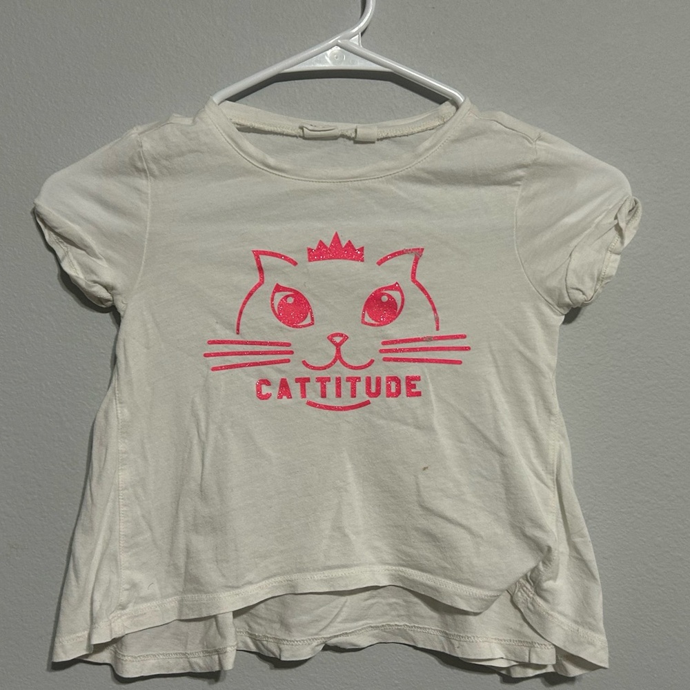 GAP Kids T Shirt of a Cat with “Cattitude”